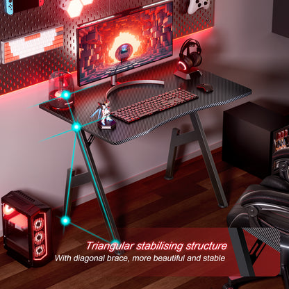 HLDIRECT 32/40/47/55 Inch Gaming Desk Gamer Table Computer Desk PC Workstation